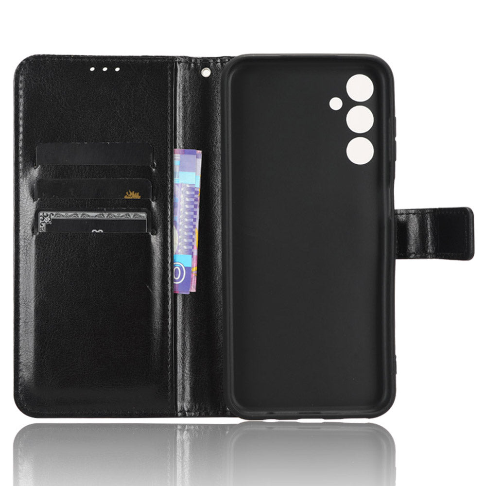 For Samsung Galaxy F34 5G M34 5G Crazy Horse Texture Leather Case Phone Cover with Wallet Stand For Samsung Galaxy F34 5G M34 5G Crazy Horse Texture Leather Case Phone Cover with Wallet Stand